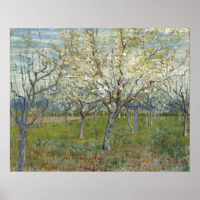 Póster Orchard rosa por Vincent Van Gogh (Frente)