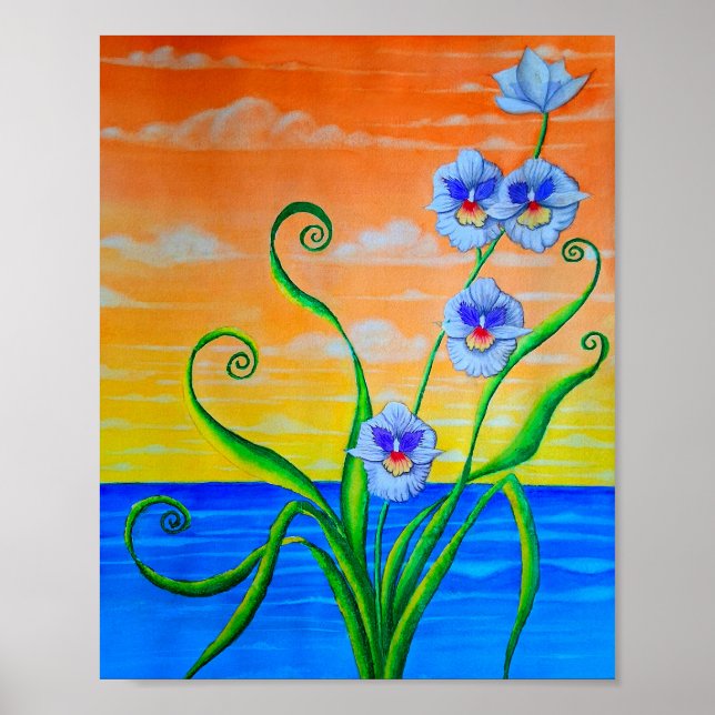 Póster Orchid Sunset (Frente)