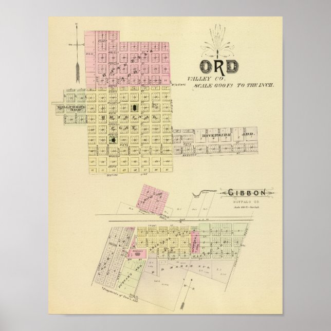 Póster Ord y Buffalo, Nebraska (Frente)