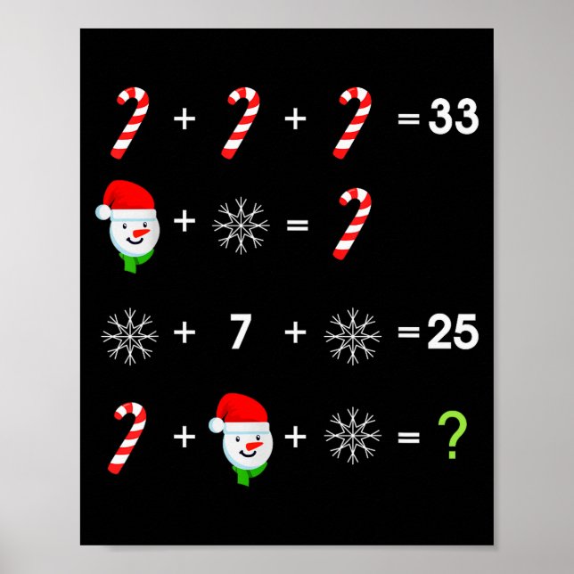 Póster Order Of Operations Quiz Funny Math Teacher Christ (Frente)