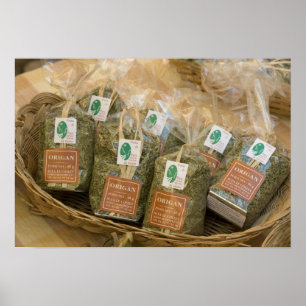 Póster Oregano, Moustiers-Sainte-Marie, Provenza,