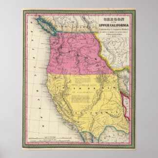 Póster Oregon and Upper California