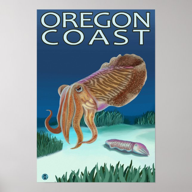 Póster Oregon Coast Cuttlefish (Frente)