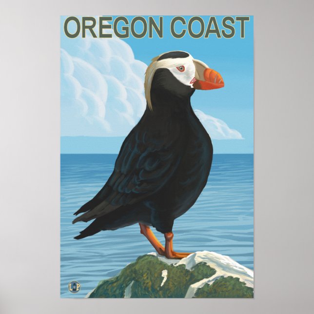 Póster Oregon Coast Tufted Puffin (Frente)