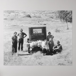 Póster Oregón o nada, 1936. Foto antigua