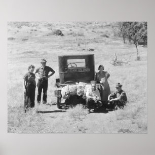 Póster Oregón o nada, 1936. Foto antigua