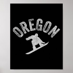 Póster Oregon Snowboard Guay O Snowboard Oregon Win