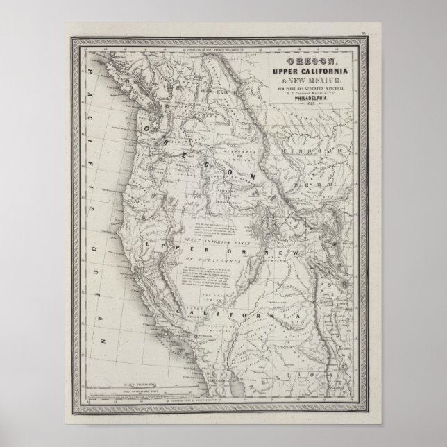 Póster Oregon, Upper California and New Mexico 2 (Frente)