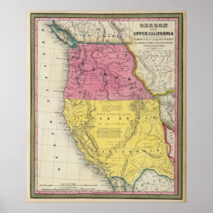 Póster Oregon y California Superior
