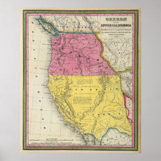 Póster Oregon y California Superior