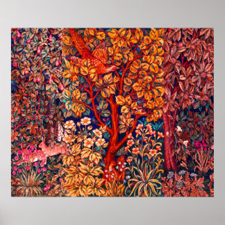 Póster OREJAS DE ANIMALES FORESTALES DE OTOÑO, Pheasant, 