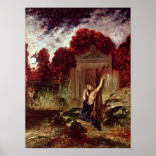 Póster Orfeo en la tumba de Eurydice
