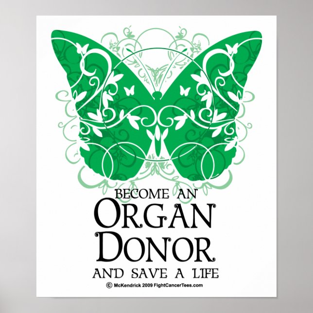 Póster Organ Donor Butterfly (Frente)