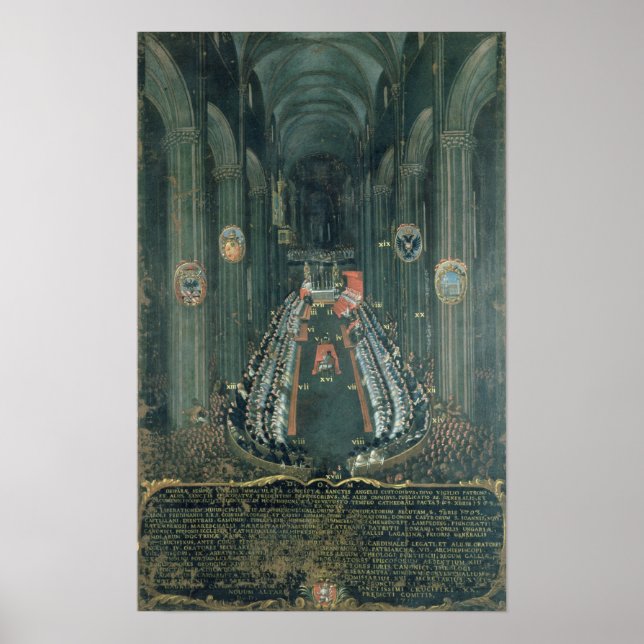 Póster Organ panel  ,The Sitting of the Council (Frente)