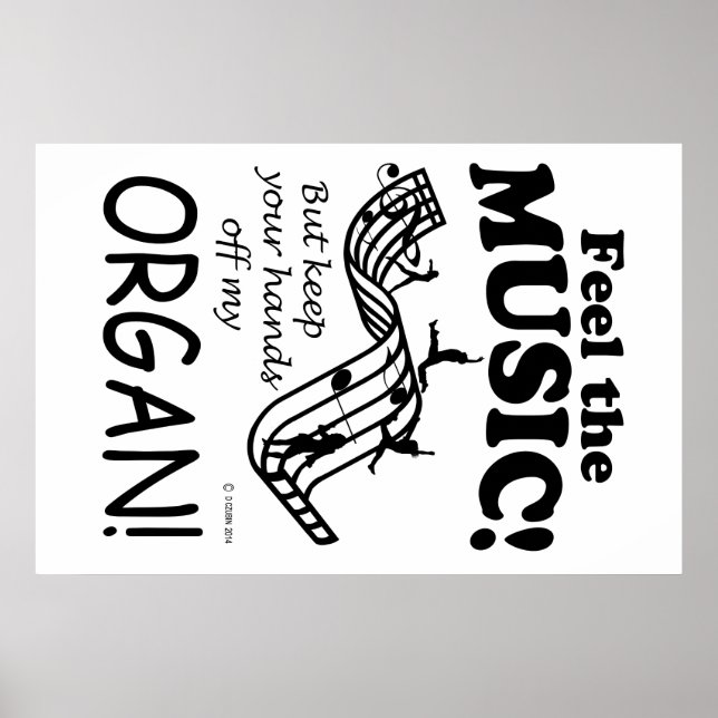Póster Organ Siente La Música (Frente)
