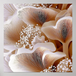 Póster Organic Bloom Forms – Textured Abstract Art #1