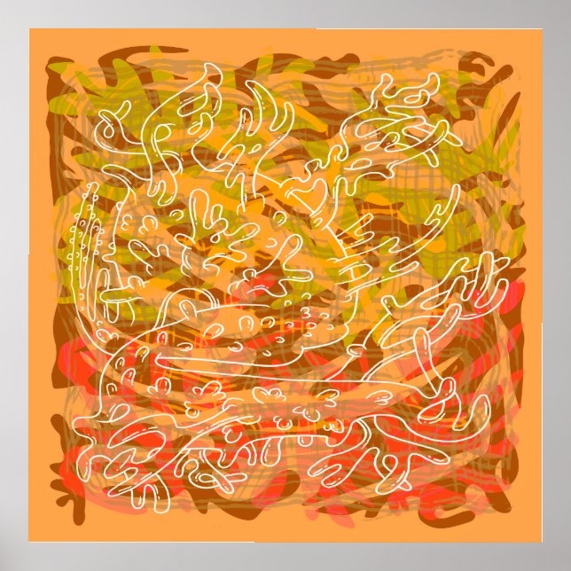 Póster Organik de caricatura (Frente)