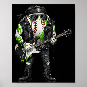 Póster Organismo no gubernamental Rocker Béisbol Es Horro