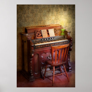 Póster Organista - Tocando las canciones del evangelio