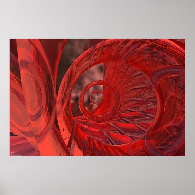 Póster Organix - Rojo (Frente)