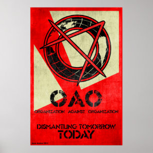 Póster Organización Contra Organización