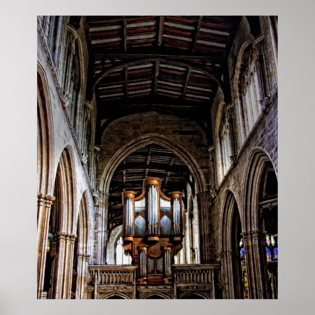 Póster Órgano de tubería (Frente)