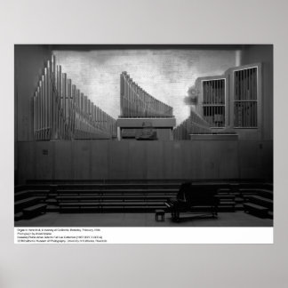 Póster Órgano en Hertz Hall, UC Berkeley, 1966