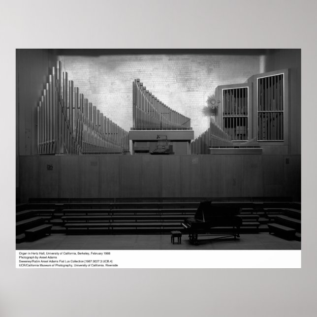 Póster Órgano en Hertz Hall, UC Berkeley, 1966 (Frente)