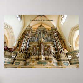 Póster Órgano en la Predigerkirche, Erfurt (Alemania)