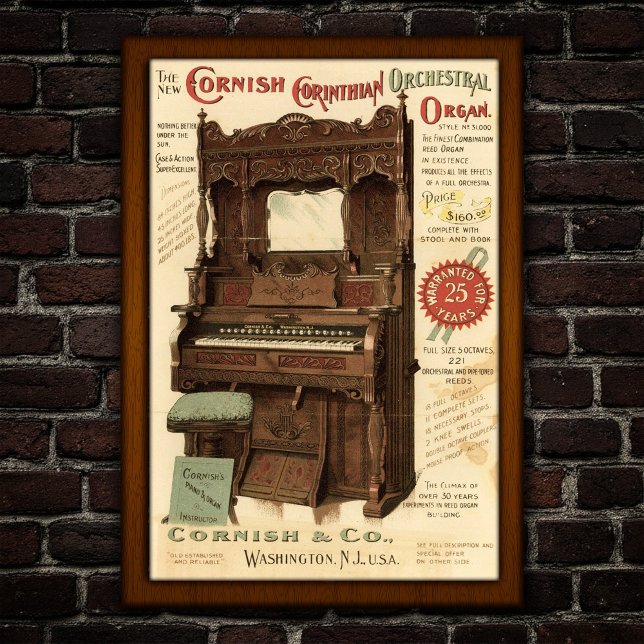 Póster Órgano Orquestal Antiguo Publicitario (Subido por el creador)