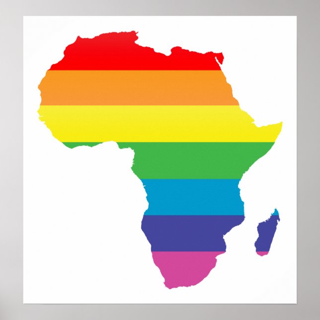 Póster orgullo africano. (Frente)