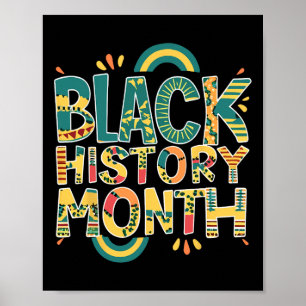 Póster Orgullo Africano Hombres Mes de la Historia Negra