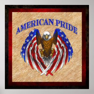 Póster Orgullo americano Eagle