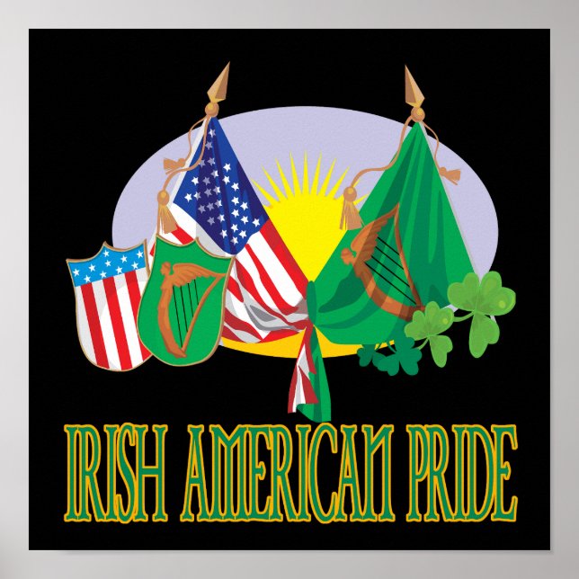 Póster Orgullo americano irlandés (Frente)