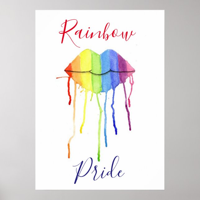 Póster Orgullo arcoiris (Frente)