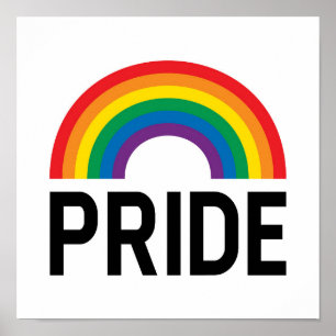 Póster Orgullo arcoiris