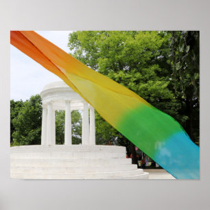 Póster Orgullo Arcoíris de Marshall Michigan 