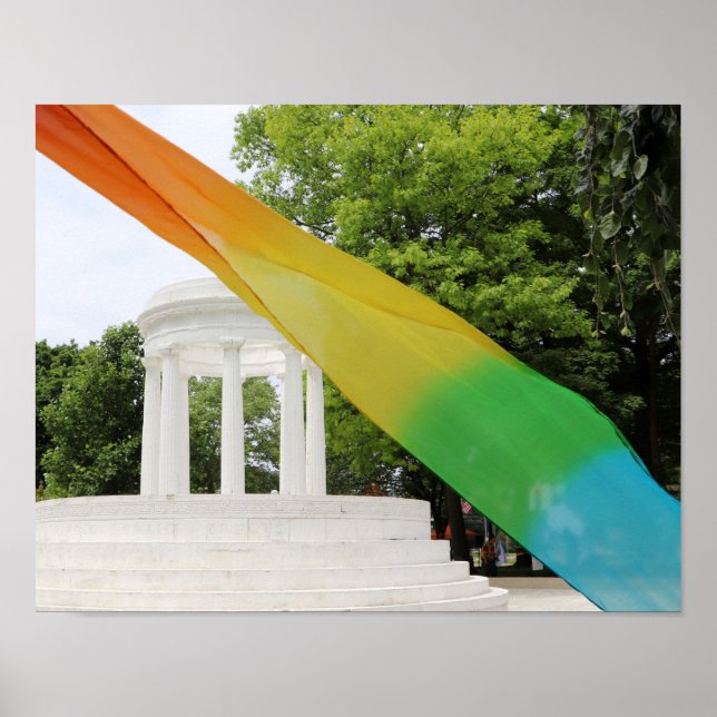 Póster Orgullo Arcoíris de Marshall Michigan  (Frente)