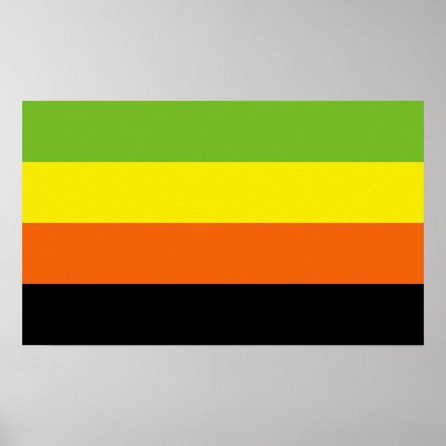 Póster Orgullo Aromántico (Frente)