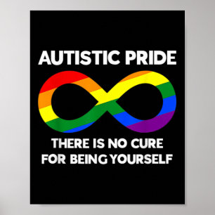 Póster Orgullo autista Autismo Conciencia Arcoiris Infini