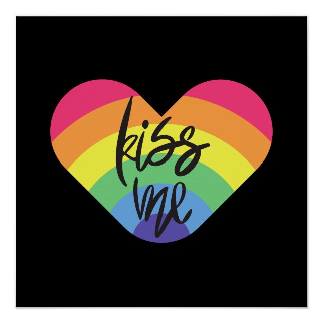 Póster Orgullo. Bésame. El amor es justo. (Anverso)
