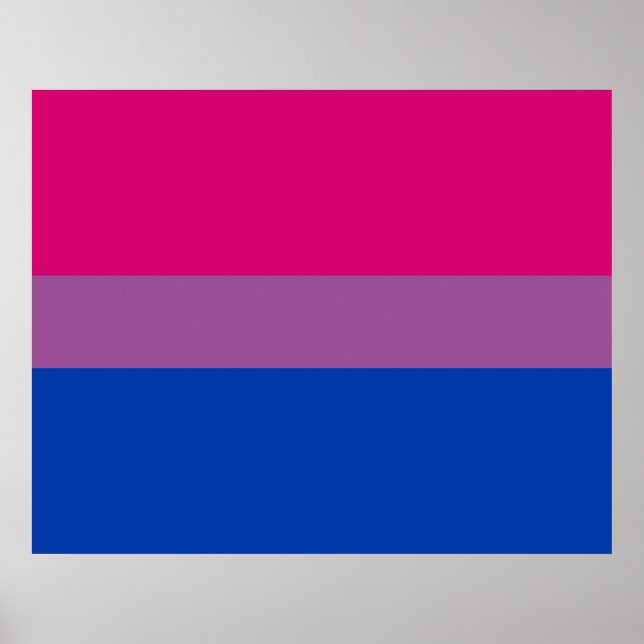 Póster Orgullo bisexual (Bandera Bi) (Frente)