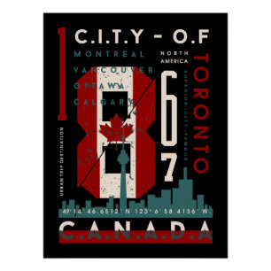 Póster Orgullo Canadiense: Coordinación de la ciudad y le