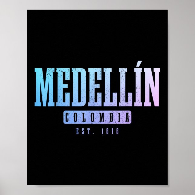 Póster Orgullo colombiano de Medellín (Frente)