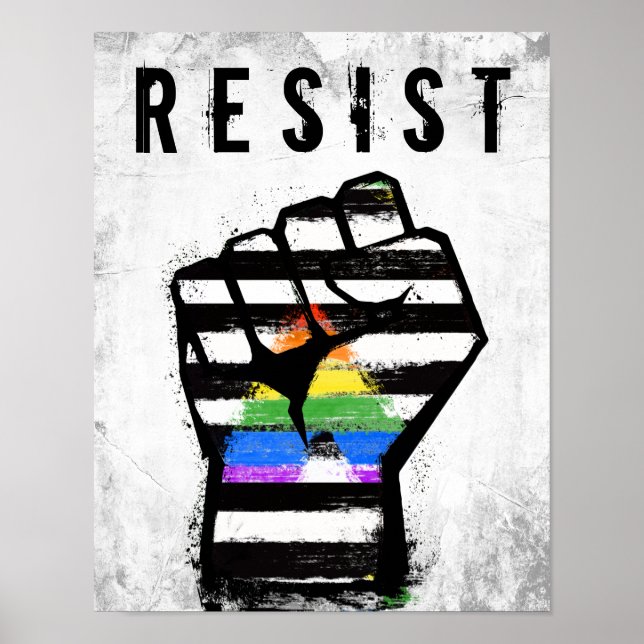 Póster Orgullo de Aliados Puño (Frente)