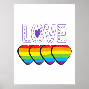 Póster Orgullo de amor. LGTB+Orgullo. Amor al orgullo