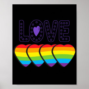 Póster Orgullo de amor. LGTB+Orgullo. Amor al orgullo