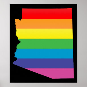 Póster orgullo de arizona. desnudado.