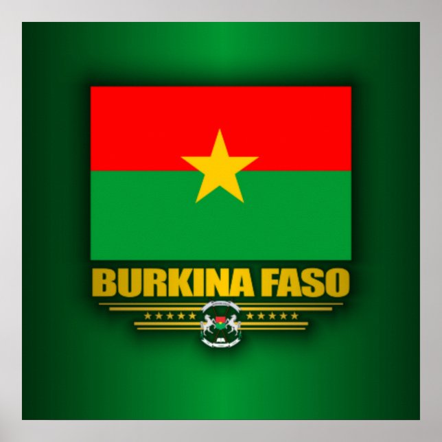 Póster Orgullo de Burkina Faso (Frente)