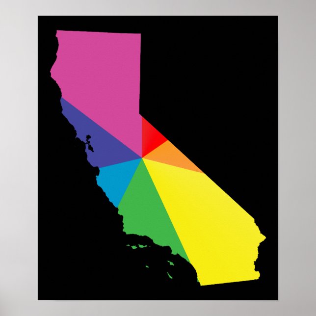 Póster orgullo de california. (Frente)